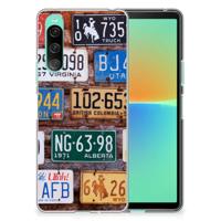 Sony Xperia 10 V | Siliconen hoesje | met foto Kentekenplaten