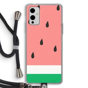 Watermeloen: OnePlus 9 Transparant Hoesje met koord