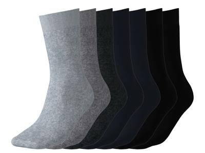 esmara 7 Paar heren sokken (grijs/marineblauw/zwart, 39-42)