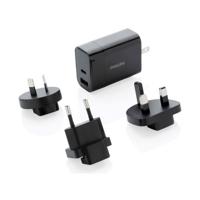 Universele Reisadapter Philips Zwart 30 W
