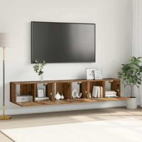 TV Meubel Set Oud Hout Hout Standaard Opslag TV Meubel