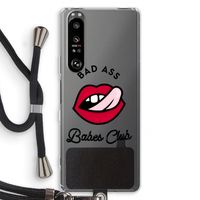 Badass Babes Club: Sony Xperia 1 III Transparant Hoesje met koord