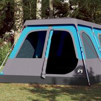 VidaXL Koepeltent 10-persoons snelontgrendeling blauw - thumbnail