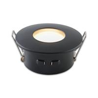 Waterdichte LED inbouwspot Marina zwart met GU10 fitting