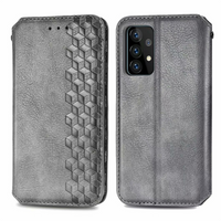 Samsung Galaxy A53 hoesje - Bookcase - Pasjeshouder - Portemonnee - Diamantpatroon - Kunstleer - Grijs