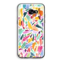 Watercolor Brushstrokes: Samsung Galaxy A5 (2017) Transparant Hoesje