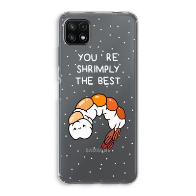 You're Shrimply The Best: Samsung Galaxy A22 5G Transparant Hoesje