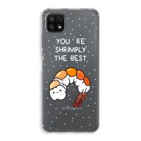 You're Shrimply The Best: Samsung Galaxy A22 5G Transparant Hoesje