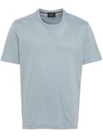 Brioni t-shirt en coton à logo brodé - Bleu