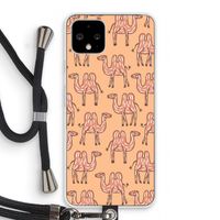 Kameel: Pixel 4 Transparant Hoesje met koord