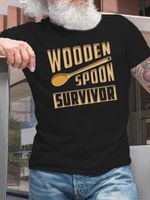 Men's Wooden Spoon Survivor Casual Crew Neck Regular Fit T-Shirt - thumbnail