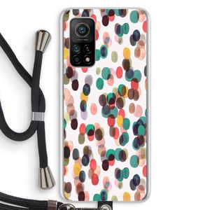 Tropical Dots: Xiaomi Mi 10T 5G Transparant Hoesje met koord