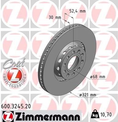 Remschijf Coat Z 600324520