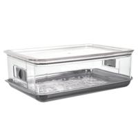 Cook Concept Lunch en Vleeswaren bewaarbak - transparant - 27 x 18 x 9 cm - vershoud doos