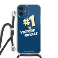 Victory Royale: iPhone 12 Transparant Hoesje met koord