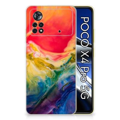 Smartphone hoesje Xiaomi Poco X4 Pro 5G Watercolor Dark
