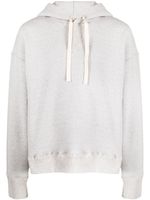 Jil Sander hoodie à lien de resserrage - Gris