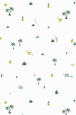 Roommate behang Tropical wit 1000 x 53 cm Roommate behang Tropical wit 1000 x 53 cm