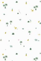 Roommate behang Tropical wit 1000 x 53 cm - thumbnail