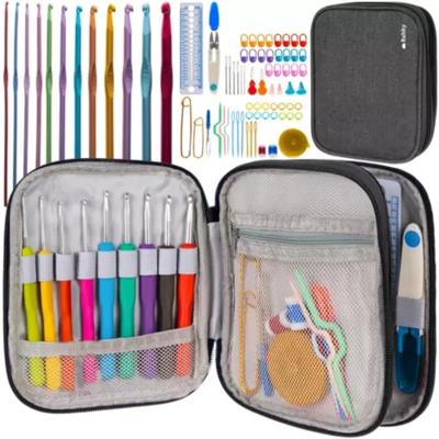 Ruhhy Haaknaalden set - 85 delig - aluminium - haken - haakset - incl opberghoes Ruhhy Haaknaalden set - 85 delig - aluminium - haken - haakset - incl opberghoes