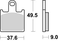 BREMBO Remblokken, voor de moto, Road/Sport Organisch 07KA28RC