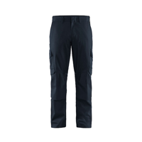 Blåkläder Industrie werkbroek stretch met kniezakken 14481832 | Donker marineblauw/Zwart | Maat 62 - 7330509758915