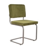 Zuiver Ridge Rib brushed stoel green - thumbnail