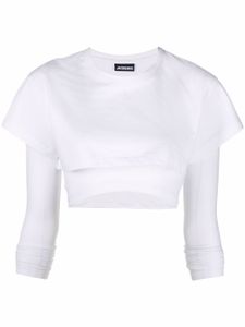 Jacquemus t-shirt Le Double T-shirt à design superposé - Blanc