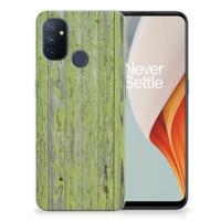 OnePlus Nord N100 | Bumper Hoesje | Green Wood