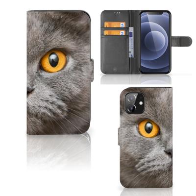 Telefoonhoesje | Met pasjeshouder | iPhone 12 | 12 Pro (6.1") Britse Korthaar