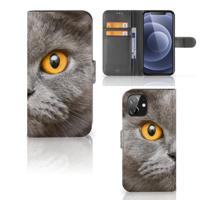 Telefoonhoesje | Met pasjeshouder | iPhone 12 | 12 Pro (6.1") Britse Korthaar