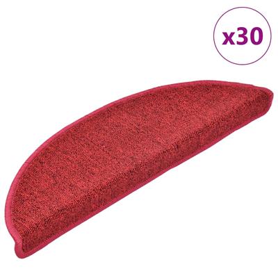 Trapmatten 30 st 56x17x3 cm bordeauxrood