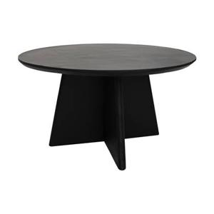 HSM - HSM Collection-Ronde Salontafel Kruispoot-80x80x45-Zwart-Mango