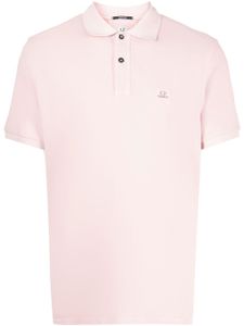 C.P. Company polo à logo brodé - Rose