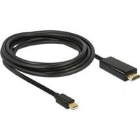 DeLOCK 83698 video kabel adapter 1 m Mini DisplayPort HDMI Zwart - thumbnail