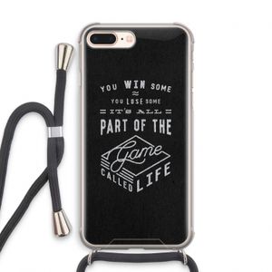 Life: iPhone 8 Plus Transparant Hoesje met koord