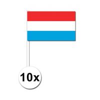 Zwaaivlaggetjes Luxemburg 10 stuks   -