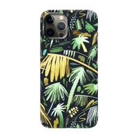 Tropical Palms Dark: Volledig geprint iPhone 12 Pro Hoesje