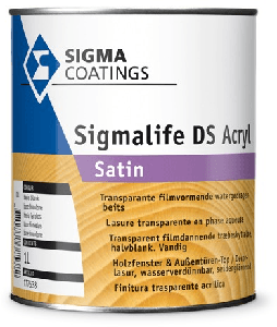 sigma sigmalife ds acryl satin kleur 2.5 ltr