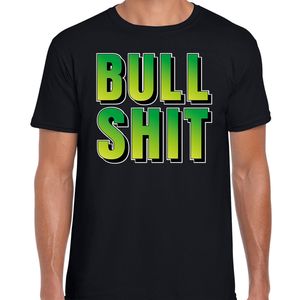 Bullshit fun tekst  / verjaardag t-shirt zwart voor heren 2XL  -