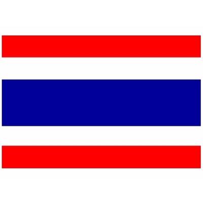 Vlag van Thailand - 60 x 90 cm - klein formaat - landen vlaggen - polyester - met ophangringen