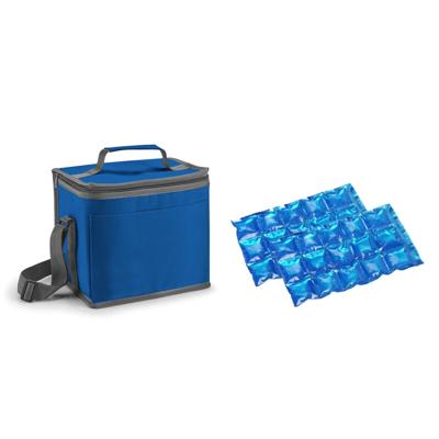 Koeltas - lunch - blauw - klein - 9 liter - 2 flexibele koelelementen - polyester
