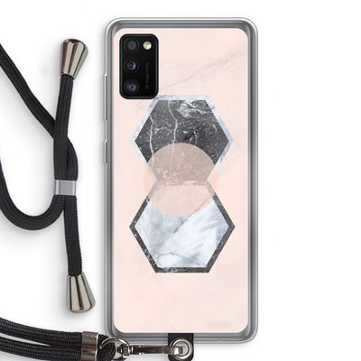 Creatieve toets: Samsung Galaxy A41 Transparant Hoesje met koord