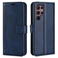 Lunso - Samsung Galaxy S23 Ultra - cover bookcase hoes - Blauw Lunso - Samsung Galaxy S23 Ultra - cover bookcase hoes - Blauw