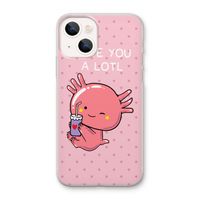 Love You A Lotl: iPhone 13 mini Transparant Hoesje