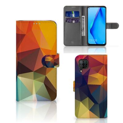 Huawei P40 Lite | Book Case | Polygon Color