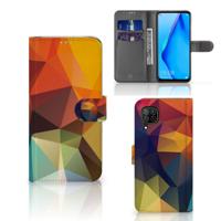 Huawei P40 Lite | Book Case | Polygon Color