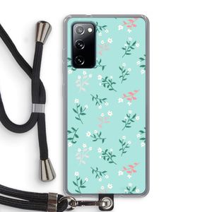 Small white flowers: Samsung Galaxy S20 FE / S20 FE 5G Transparant Hoesje met koord