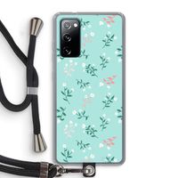 Small white flowers: Samsung Galaxy S20 FE / S20 FE 5G Transparant Hoesje met koord