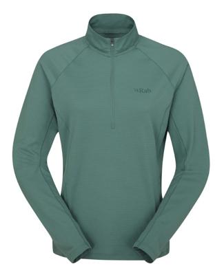 Rab Sonic LS Zip Pully Dames Eucalyptus 10/S